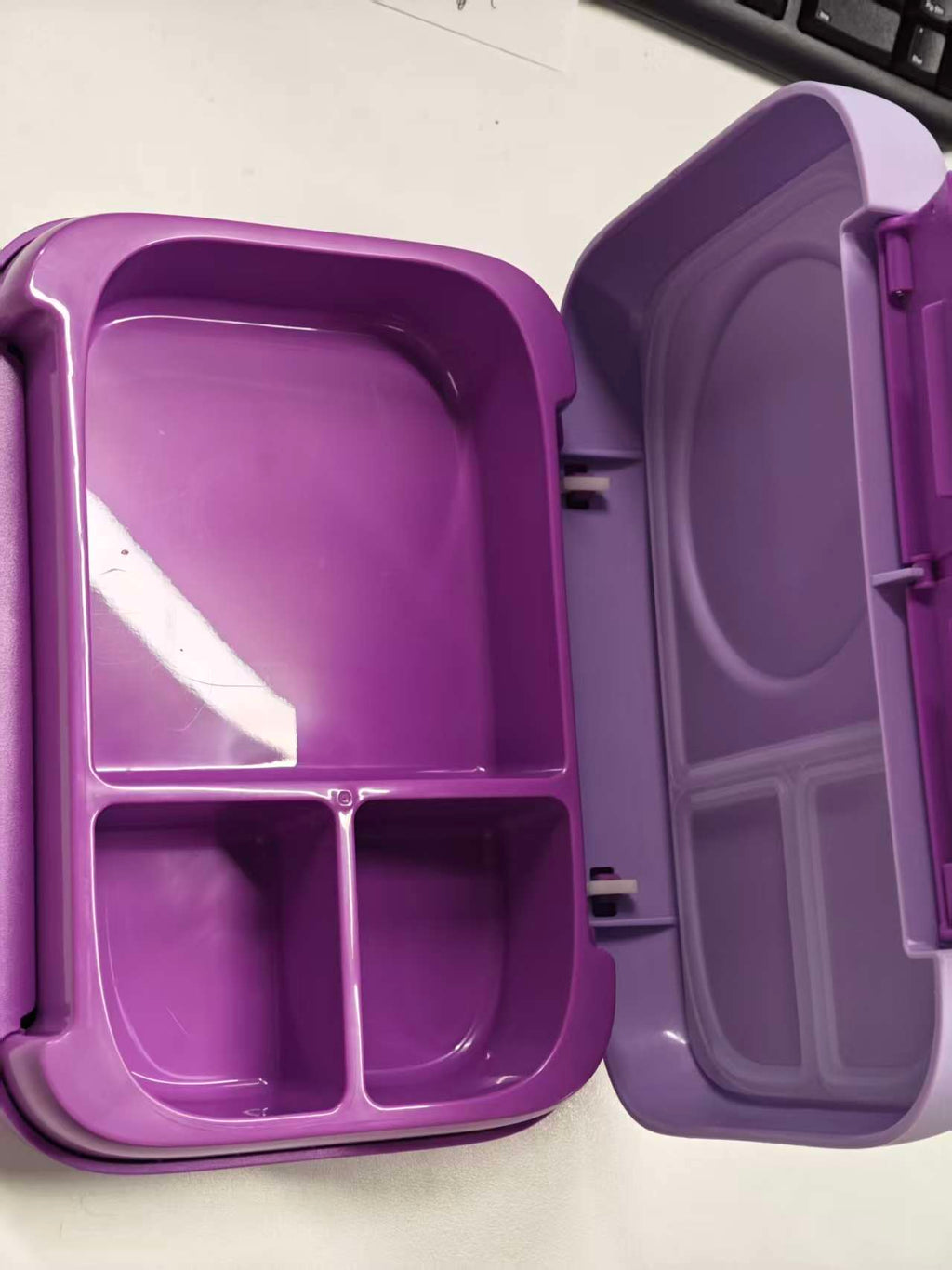 Fomazi Chill Bento Lunch Box for Kids Adult with Ice Pack 3 Compartments Leakproof Lunch Containers Keep Food Cold for Girl Boy School