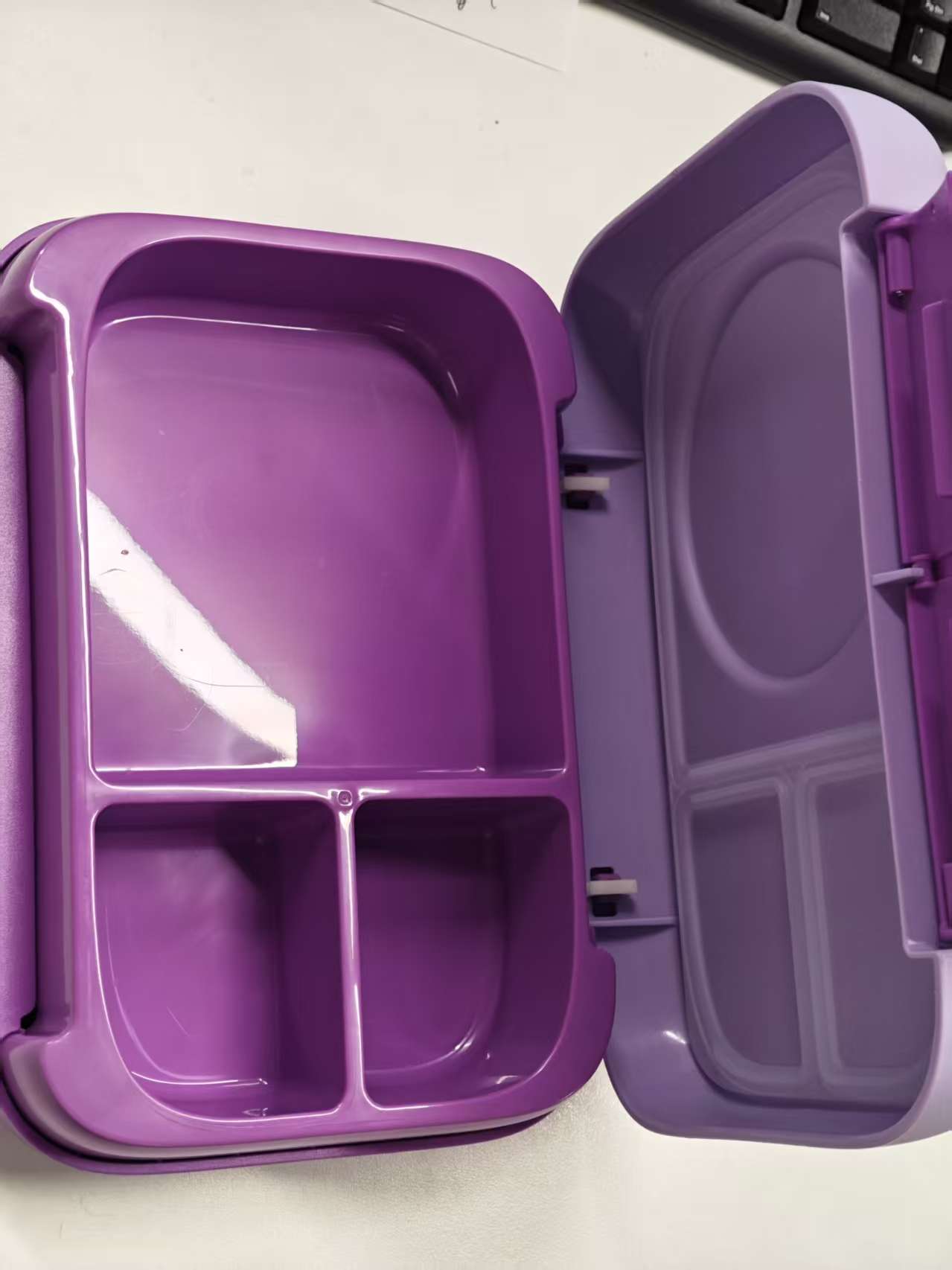 Fomazi Chill Bento Lunch Box for Kids Adult with Ice Pack 3 Compartments Leakproof Lunch Containers Keep Food Cold for Girl Boy School