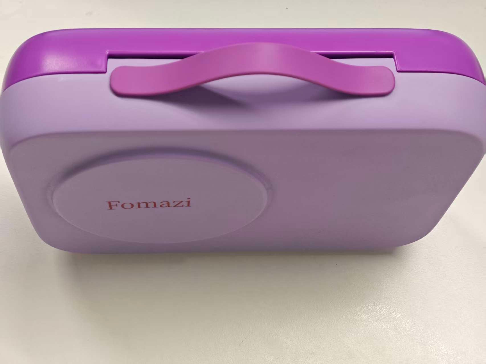 Fomazi Chill Bento Lunch Box for Kids Adult with Ice Pack 3 Compartments Leakproof Lunch Containers Keep Food Cold for Girl Boy School